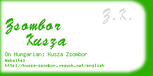 zsombor kusza business card